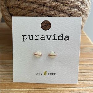 Pura Vida Opal Saturn earrings